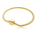 Pulseira para Berloques Dourada Banhada a Ouro 18K